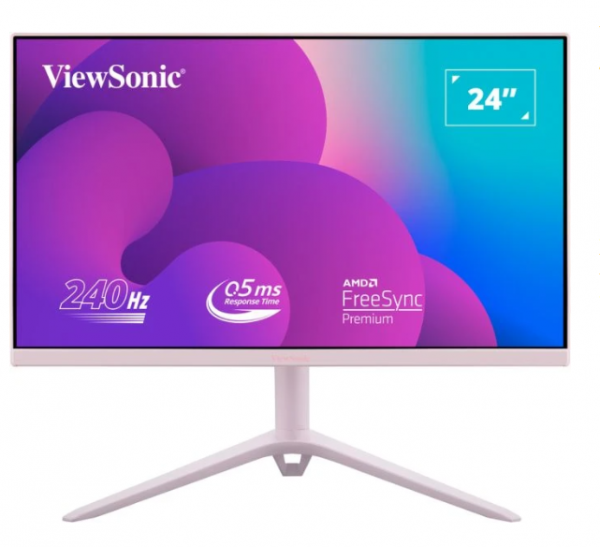 LCD ViewSonic VX2428AJ-PK 24 inch FHD  Fast IPS 240Hz 0.5ms Màu Hồng ( HDMI, DisplayPort)