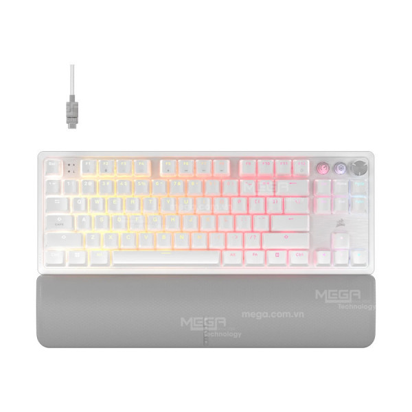 Bàn phím Corsair K70 PRO TKL MGX WHT RGB CH-911921G-NA