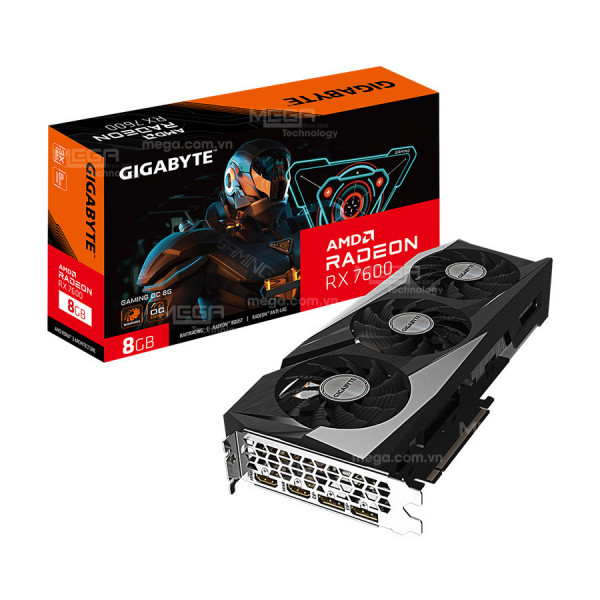 Vga Gigabyte Radeon RX 7600 GAMING OC 8G (GV-R76GAMING OC-8GD)