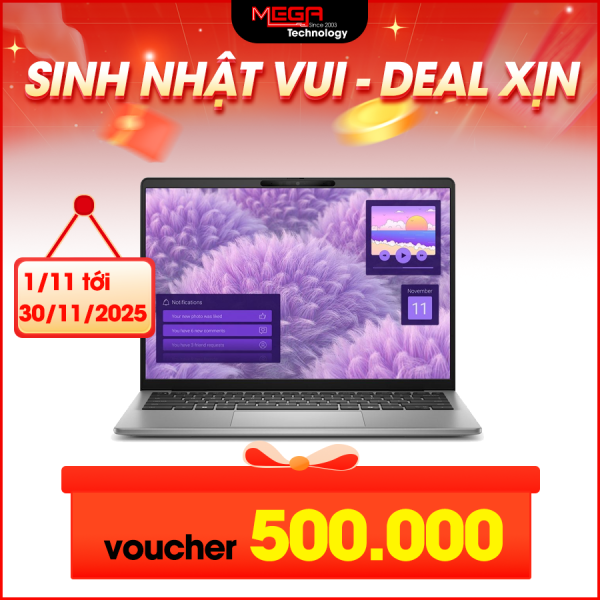 Laptop Dell Inspiron 14 5441 5MNK1 Xám (Snapdragon X Plus X1P-64-100, Ram 16GB, SSD 512GB, Vga VGA Qualcomm Adreno, Fingerprint, 14 inch FHD+, Win 11 Home SL, Office Home 2024)