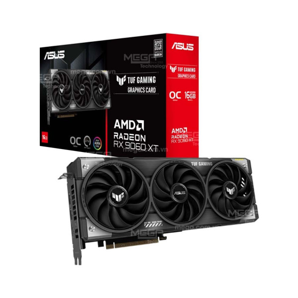 Vga Asus TUF Gaming Radeon RX 9060 XT OC Edition 16GB GDDR6 (TUF-RX9060XT-O16G-GAMING)
