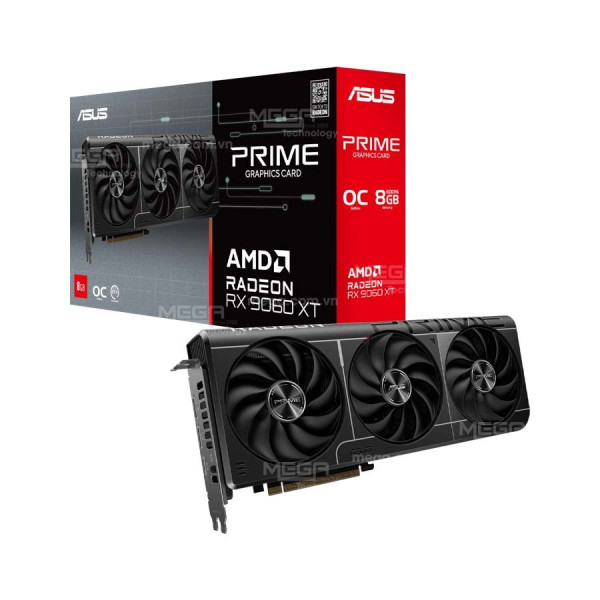 Vga Asus Prime Radeon RX 9060 XT OC Edition 8GB GDDR6 (PRIME-RX9060XT-O8G)
