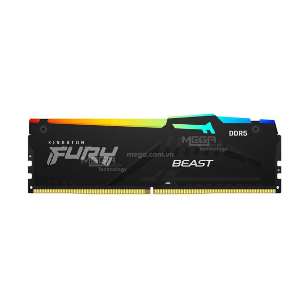 Ram 64gb/5600 PC (Kit) (2x32gb) Kingston DDR5 CL40 DIMM Fury Beast Black XMP (KF556C40BBK2-64)