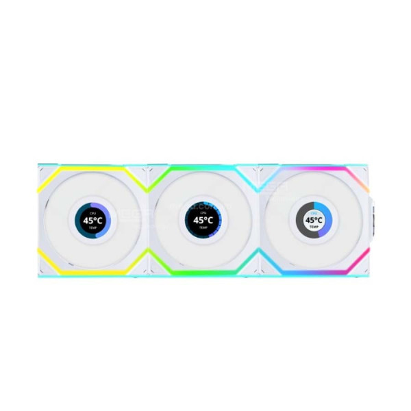 Quạt Tản Nhiệt Lian-Li UNI Fan SL Wireless LCD 120 Triple White
