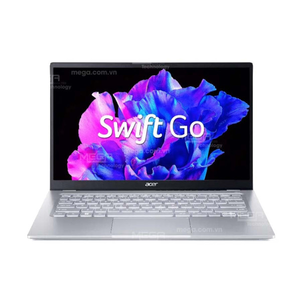 Laptop Acer Swift Go 14 SFG14-41-R19Z NX.KG3SV.001 Bạc (Cpu Ryzen 5-7530U, Ram 16GB, SSD 512GB, Vga AMD Radeon Graphics, FingerPrint,14 inch FHD, Win 11H, 1Y)
