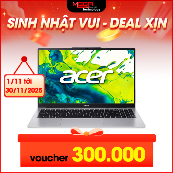Laptop Acer Aspire Lite 15 AL15-72P-581V NX.D4CSV.001 Bạc ( Cpu i5-13500H, Ram 16GB, SSD 512GB, Vga Intel UHD, 15.6 inch FHD IPS, Win 11H, 1Y)