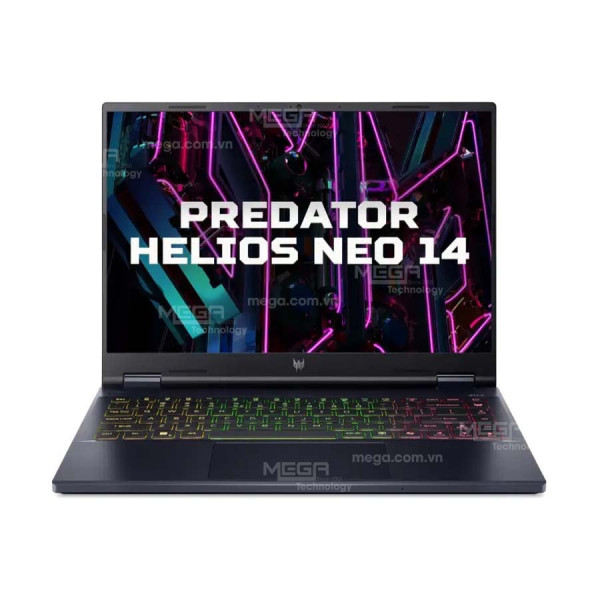 Laptop Acer Predator Helios Neo 14 PHN14-51-99Y8 NH.QRPSV.001 Đen ( Cpu U9-185H, Ram 32GB, SSD 1TB, Vga GeForce RTX 4060 8GB, 14.5 inch WQXGA, Win 11H, 2Y)
