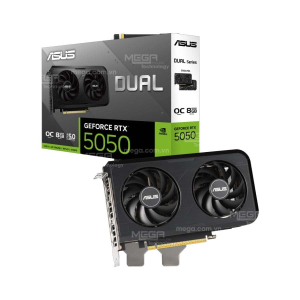 Vga Asus Dual GeForce RTX 5050 8GB GDDR6 OC Edition (DUAL-RTX5050-O8G)