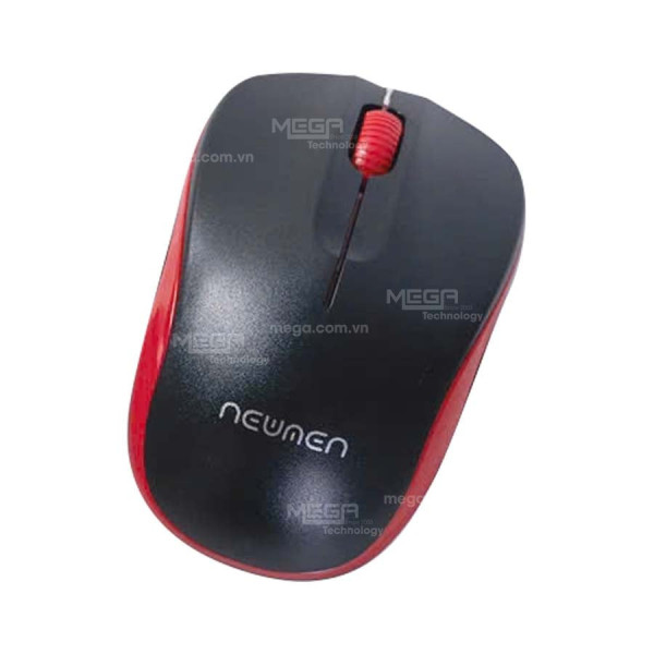 Chuột máy tính không dây Newmen F116, Đen đỏ