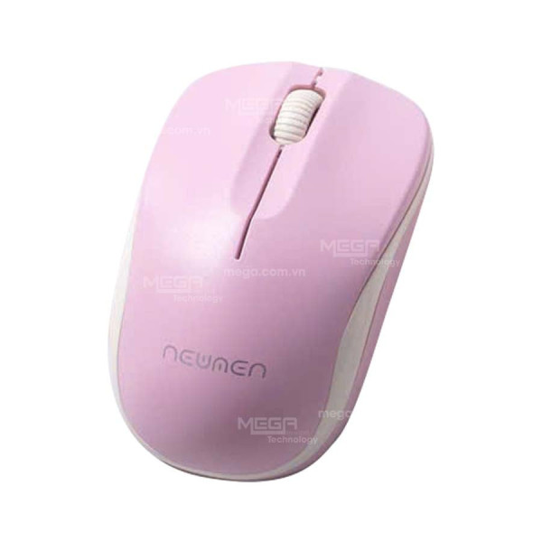Chuột máy tính không dây Newmen F116, Trắng hồng