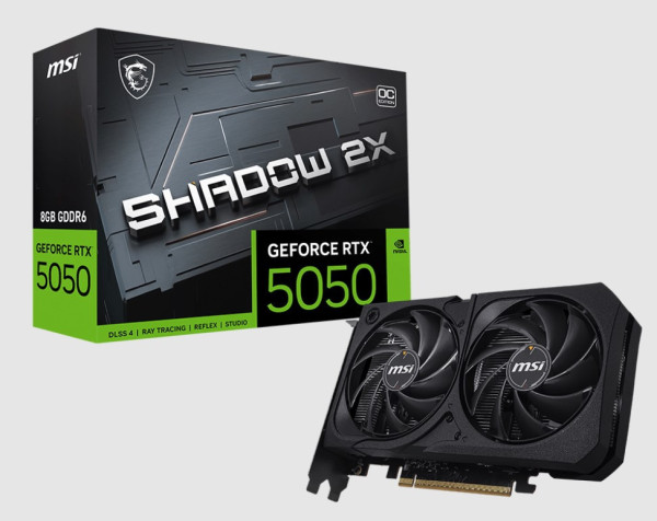 Vga MSI GeForce RTX 5050 8G SHADOW 2X OC (G5050-8S2C)