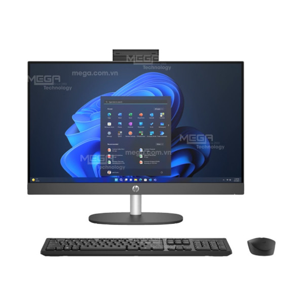 Máy bộ HP AIO ProOne 240 G10 AY2G4PT Đen ( Cpu Ultra 5-125U, Ram 8GB, SSD 512GB, Vga Intel Graphics, 23.8 inch, Wireless Keyboard + Mouse, Win 11HSL)