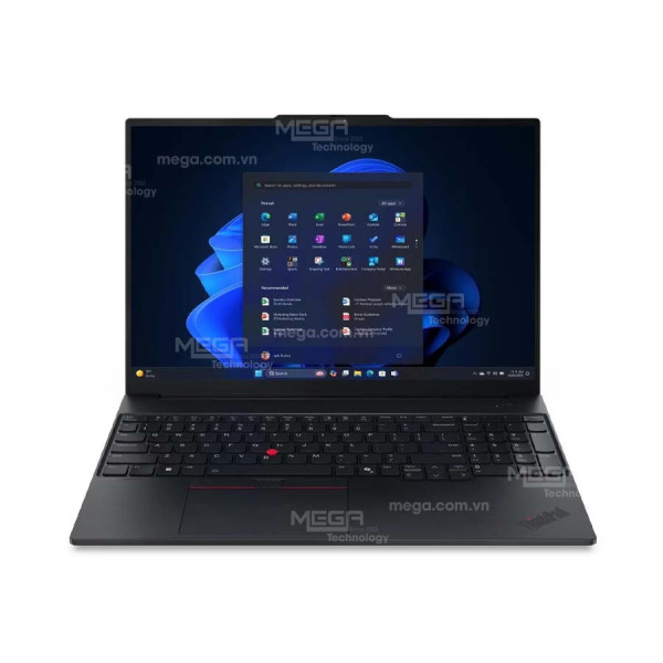 Laptop Lenovo ThinkPad E16 GEN 3 21SR002KVA Đen ( Cpu Ultra 5-225U, Ram 16GB, SSD 1TB, Vga Intel Graphics,16 inch WUXGA, NoOS, Vỏ nhôm, 2Y)