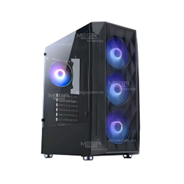 Case Patriot PA-901 Black (E-ATX, Sẵn 3 fan RGB, Max 6 fan)