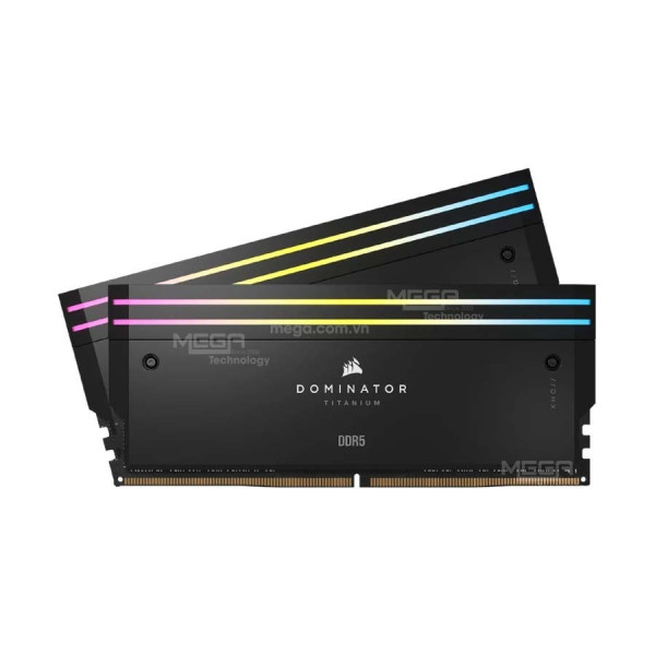 Ram 64gb/6600 ( 2x32GB) PC Corsair Dominator Titanium RGB DDR5 6600MHz Black (CMP64GX5M2X6600C32)