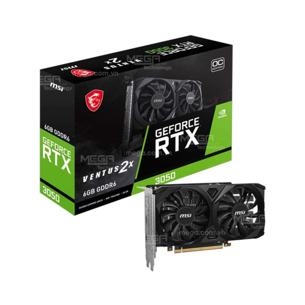 Vga MSI RTX 3050 VENTUS 2X 6GB OC DDR6