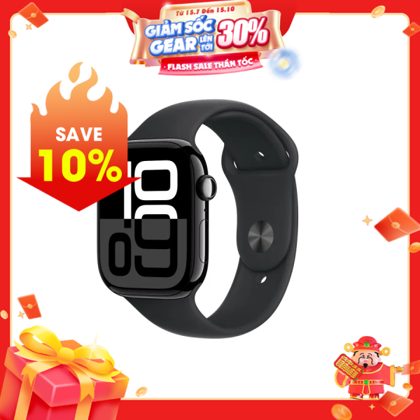 Apple Watch Series 10 46mm (GPS) Viền Nhôm Dây Cao Su Size S/M