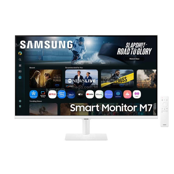 LCD Samsung LS32FM701UEXXV 32 inch 4K VA 60Hz 4ms Vision AI Loa Màu trắng ( 3x USB Hub 2.0, 2x HDMI 2.0, 1x USB-C, Wireless (WiFi5), Bluetooth 5.2)