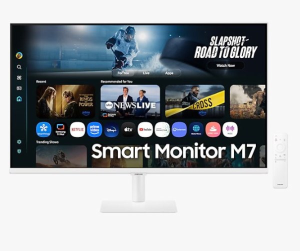 LCD Samsung LS32FM701UEXXV 32 inch 4K VA 60Hz 4ms Vision AI Loa Màu trắng ( 3x USB Hub 2.0, 2x HDMI 2.0, 1x USB-C, Wireless (WiFi5), Bluetooth 5.2)