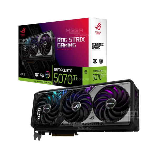 Vga Asus ROG Strix RTX 5070 Ti 16GB GDDR7 OC (ROG-RTX5070TI-O16G-GAMING)