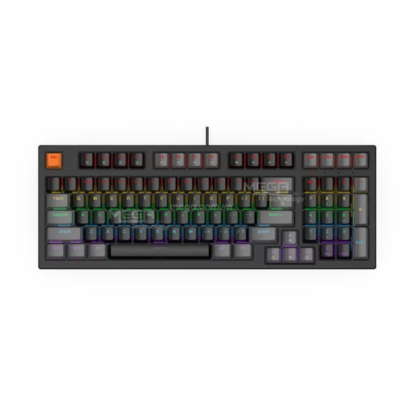 Bàn phím cơ Vitra MK97 Red Switch, Màu đen xám