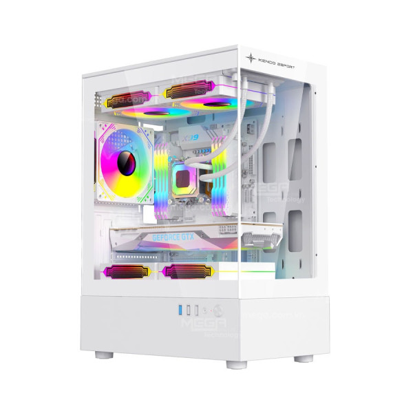  Case KENOO ESPORT MK100 Màu Trắng ( BC, Matx)