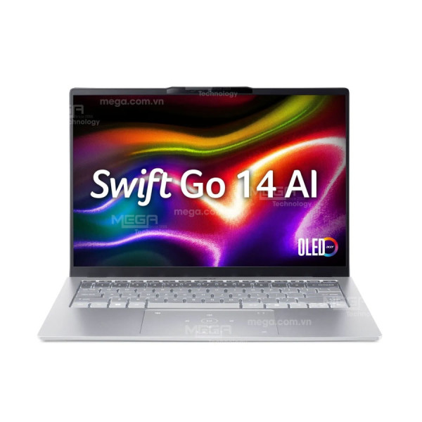Laptop Acer Swift Go 14 AI SFG14-74T-55HD NX.JF9SV.001 Bạc ( Cpu Ultra 5-225H, Ram 16GB,  SSD 1TB, Vga Intel Arc 130T, Finger Print, Win 11H, 2Y)