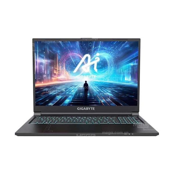 Laptop Gigabyte G6 KF-H3VN853KH Đen ( Cpu i7-13620H, Ram 16GB (2X8GB), SSD 512GB, Vga GeForce RTX 4060 8GB GDDR6, 16 inch FHD + 165Hz , Win 11H,2Y)
