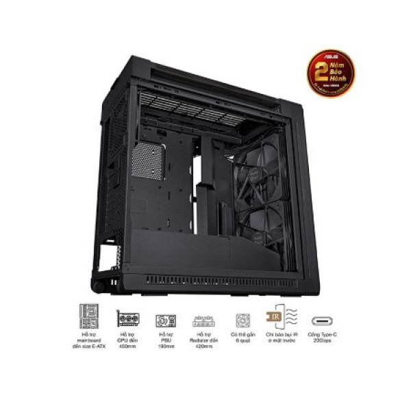 Case Asus ProArt PA602 (EATX, 3 Fan,Màu đen)