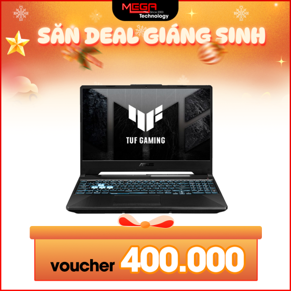 Laptop ASUS TUF Gaming A15 FA506NCG-HN184W Đen ( Cpu Ryzen 7-7445HS, Ram 16GB, SSD 512GB, Vga RTX 3050 4GB GDDR6, 15.6 inch FHD, Win 11H, 2Y)