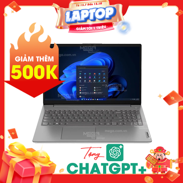 Laptop Lenovo V15 G4 IRU 83CC0041VN Xám ( Cpu i5-13420H, Ram 16GB (8gbx2), SSD 512GB, Vga Intel UHD Graphics, 15.6 inch FHD IPS, NoOS, 2Y)