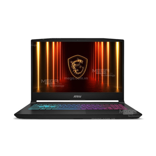 Laptop MSI Katana 15 HX B14WEK-027VN Đen ( Cpu i7-14650HX, Ram 32GB ( 2x16GB), SSD 512GB, Vga RTX 5050 8GB GDDR7, 15.6 inch QHD IPS 165Hz, Win 11H,2Y, Balo)