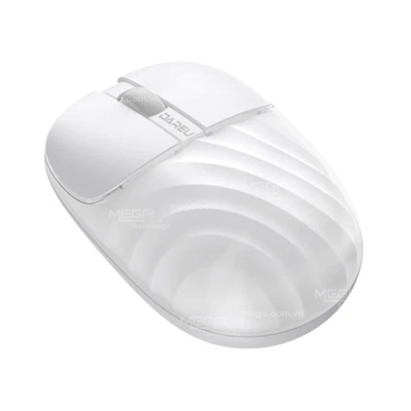 Chuột không dây Dareu LM135D Silent_ Trắng (Kết nối – Bluetooth + wireless 2.4G)