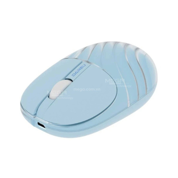 Chuột không dây Dareu LM135D Silent_ Xanh (Kết nối – Bluetooth + wireless 2.4G)
