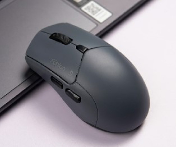 Chuột không dây Fuhlen B09S Silent Grey (wireless 2.4G, Bluetooth, cáp sạc USB-C)