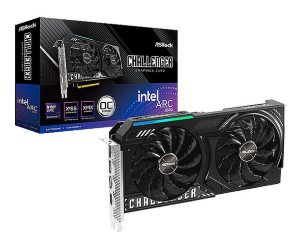 Vga ASROCK Intel ARC B580 Challenger 12GB OC (B580 CL 12GO/ GDDR6)