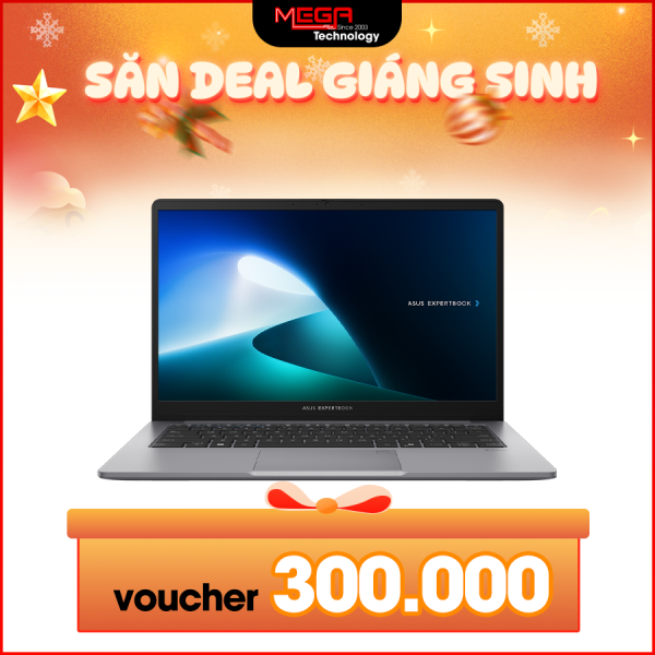 Laptop Asus ExpertBook P1403CVA-i516-50W Xám (Cpu i5-13420H, Ram 16GB, SSD 512GB, Vga Intel UHD, FingerPrint, 14 inch FHD,  Win 11H, 2Y)