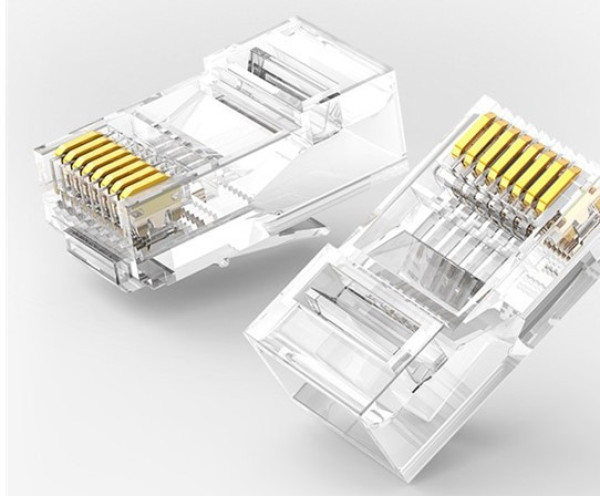 Đầu nối RJ45 cho dây mạng Cat6, 100 chiếc/hộp Ugreen (60558)