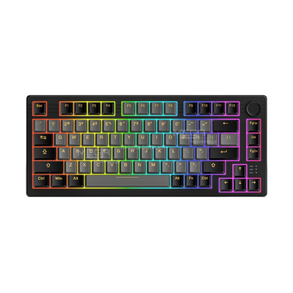 Bàn phím cơ DAREU EK75 Pro Black- Golden Cloud switch