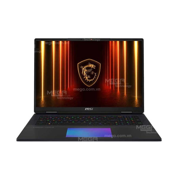 Laptop gaming MSI Titan 18 HX AI A2XWJG 622VN Đen ( Cpu Ultra 9-285HX, Ram 64GB (2x32GB), SSD 6TB, Vga GeForce RTX 5090 24GB GDDR7, 18.0 inch UHD+ IPS, Win 11 Home SEA, Balo, Chuột, MSI Dual Drive 256GB, Móc khóa MSI)