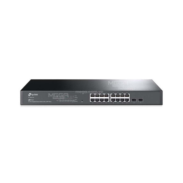 Switch TP-Link TL-SG2218 (Gigabit (1000Mbps)/ 16 Cổng/ 2 SFP/ Smart Switch/ Vỏ Thép)