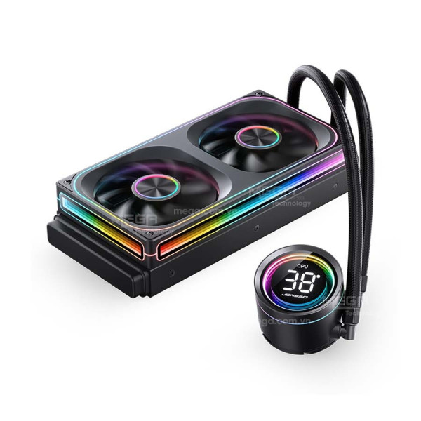 Tản nhiệt nước AIO Jonsbo TH-240 Black (ARGB, Hiển Thị Nhiệt Độ)
