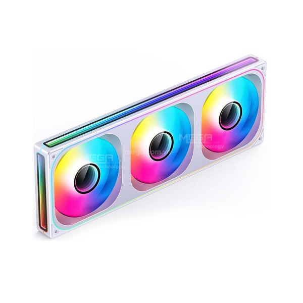 Fan case JONSBO ZB-360W WHITE LED ARGB (Fan xuôi)