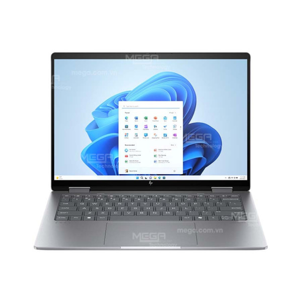 Laptop HP Envy X360 14-fa0097AU AY8U7PA Bạc ( Cpu AMD Ryzen 5 8640HS, Ram 16GB, SSD 512GB, Vga AMD Radeon Graphics, Led Keyboard, Pen, 14.0 inch OLED 2.8K Touch, Win 11H , Office)