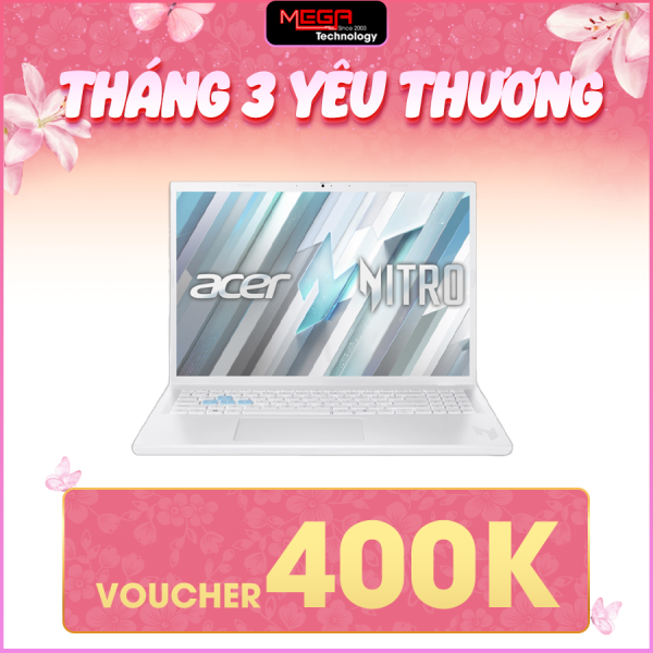 Laptop Acer Gaming Nitro Lite 16 NL16-71G-71FN NH.D5ASV.003 Trắng ( Cpu i7-13620H, Ram 16GB, SSD 512GB, Vga GeForce RTX 4050 6GB GDDR6 , LED Keyboard, 16.0 inch WUXGA, Win 11HSL, 2Y)