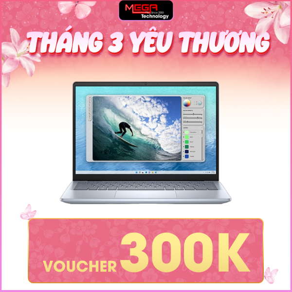 Laptop Dell Inspiron 14 5440 71059084 Xanh ( Cpu Core 7-150U, Ram 16GB (2x8GB), SSD 1TB, Vga GeForce MX570A 2GB GDDR6, Finger Print,14.0 inch 2.2K, Win 11H, Office HS24+O365)