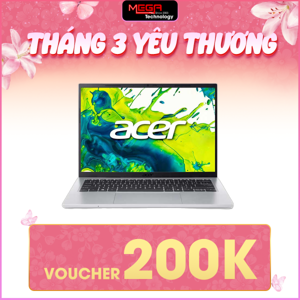 Laptop Acer Aspire Go 14 AG14-72P-563L NX.JSBSV.002 Bạc ( Cpu Core 5-120U, Ram 16GB, SSD 512GB, Vga Intel Graphics, 14.0 inch FHD+, Win 11HSL , 1Y)