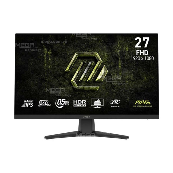 LCD MSI MAG 272F X24 27 inch FHD Rapid IPS 240Hz 0.5ms ( HDMI, DP)
