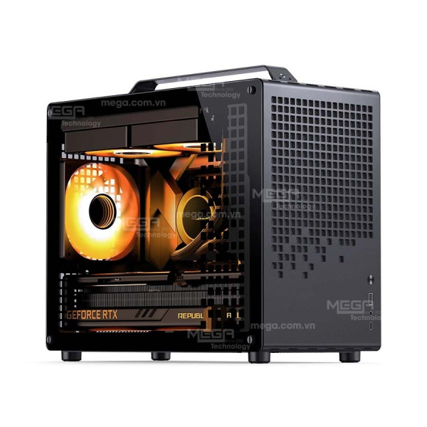 Case Jonsbo Z20 Đen cam (Mini ITX, Micro ATX)