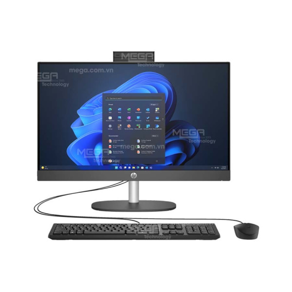 Máy bộ HP ProOne AIO 240 G10 C03PMAT Đen (Cpu i5-1334U, Ram 16GB, SSD 512GB, Vga Intel Graphic, 23.8 inch FHD, Keyboard, Mouse, Win 11SL)